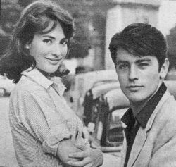 Pascale Audret et Alain Delon