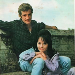 Jean-Paul Belmondo and Pascale Petit